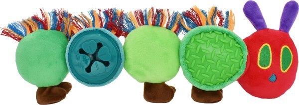 Multipet Eric Carle Hungry Caterpillar Tug Dog Toy, Multicolor, 24-in