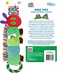 Multipet Eric Carle Hungry Caterpillar Tug Dog Toy, Multicolor, 16-in