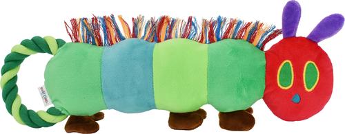 Show full view: Multipet Eric Carle Hungry Caterpillar Tug Dog Toy, Multicolor, 16-in slide 2 of 2