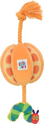 Show full view: Multipet Eric Carle Caterpillar Dog Toy, Orange, 15-in slide 2 of 2
