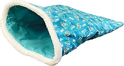 Multipet Margaritaville Crinkle Sack with Catnip Cat Toy, Blue, 9-in