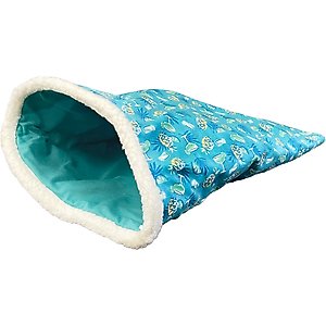 Multipet Margaritaville Crinkle Sack with Catnip Cat Toy, Blue, 9-in