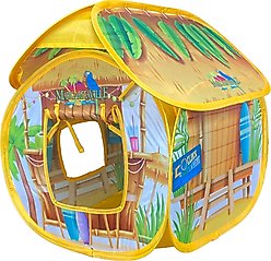 Multipet Margaritaville Tiki Hut Cat Toy, Multicolor, 16-in