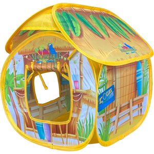 Multipet Margaritaville Tiki Hut Cat Toy, Multicolor, 16-in