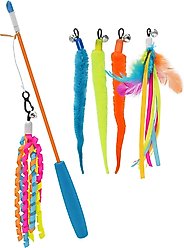Multipet Cat Wand, Multicolor, 19-in