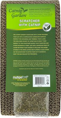 Show full view: Multipet Catnip Garden Scratcher Wedge Cat Toy, Brown, 6-in slide 7 of 8