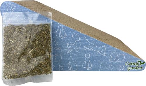 Show full view: Multipet Catnip Garden Scratcher Wedge Cat Toy, Brown, 6-in slide 2 of 8