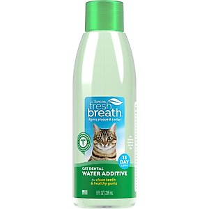TropiClean Fresh Breath Dental Water Additive for Cats, 8-fl oz bottle