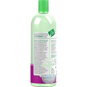 TropiClean Fresh Breath Dental Water Additive for Dogs Plus Hip & Joint, 33.8-fl oz bottle