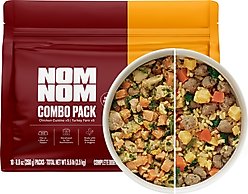 Nom Nom Freshly-Made Adult Grain-Free Combo Turkey Fare & Chicken Cuisine Frozen Dog Food, 8.8-oz pouch, case of 10