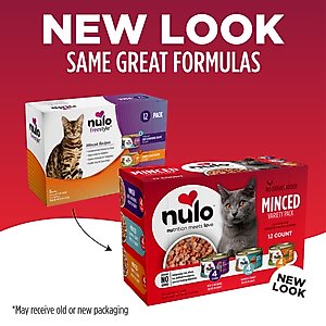 Nulo Freestyle Minced Salmon & Turkey, Minced Beef & Mackerel, Minced Turkey & Duck Grain-Free Variety Pack Canned Cat Food, 3-oz can, case of 12