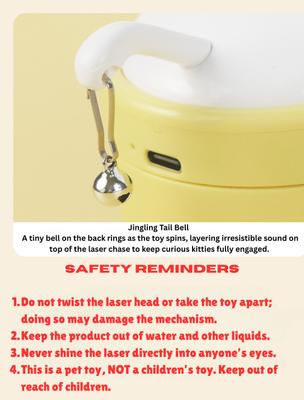 Show full view: EYS SpinChase Roly-Poly Wobble Double Laser Cat Toy slide 8 of 10