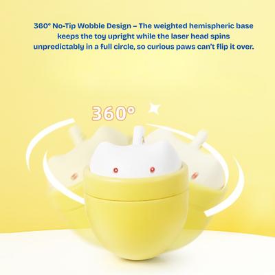 Show full view: EYS SpinChase Roly-Poly Wobble Double Laser Cat Toy slide 4 of 10