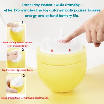 Show full view: EYS SpinChase Roly-Poly Wobble Double Laser Cat Toy slide 3 of 10