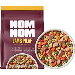 Nom Nom Freshly-Made Frozen Lamb Pilaf Dog Food, 7.9-oz pouch, case of 7