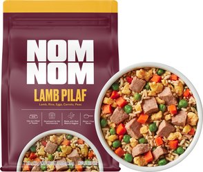 Nom Nom Freshly-Made Frozen Lamb Pilaf Dog Food, 7.9-oz pouch, case of 7