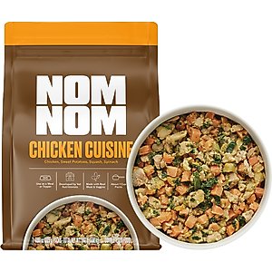 Nom Nom Freshly-Made Frozen Grain-Free Chicken Cuisine Dog Food, 7.9-oz pouch, case of 7