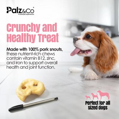Show full view: Palz&Co Hogdog Pork Snout Dog Treats, 40 count slide 7 of 10