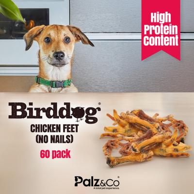 Show full view: Palz&Co Birddog Chicken Feet Dog Treats, 60 count slide 4 of 10