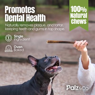 Show full view: Palz&Co Moodog 12-inch Beef Thick Bully Sticks Dog Treats, 25 count slide 9 of 10