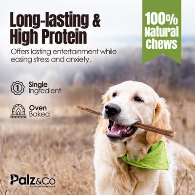 Show full view: Palz&Co Moodog 12-inch Beef Standard Bully Sticks Dog Treats, 25 count slide 9 of 10