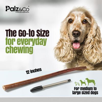 Show full view: Palz&Co Moodog 12-inch Beef Standard Bully Sticks Dog Treats, 25 count slide 7 of 10