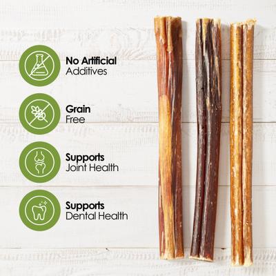 Show full view: Palz&Co Moodog 6-inch Beef Thick Bully Sticks Dog Treats, 25 count slide 6 of 10