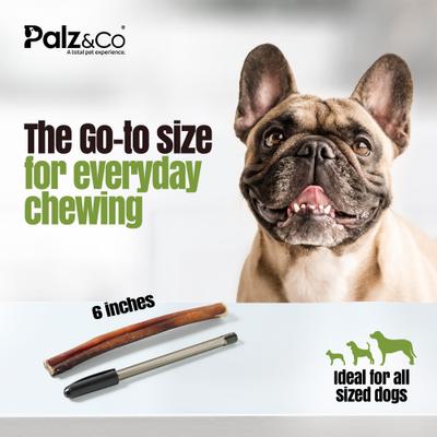 Show full view: Palz&Co Moodog 6-inch Beef Standard Bully Sticks Dog Treats, 25 count slide 7 of 10