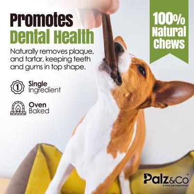 Show full view: Palz&Co Moodog 6-inch Beef Gullet Sticks Dog Treats, 25 count slide 9 of 10