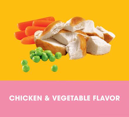 Show full view: Pedigree Puppy Growth & Protection Chicken & Vegetable Flavor Dry Food + Chopped Ground Dinner with Chicken & Beef Puppy Canned Wet Dog Food slide 5 of 10