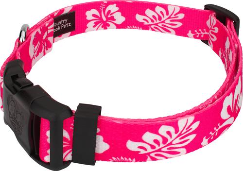 Show full view: Country Brook Design Deluxe Hawaiian Dog Collar, Pink, Small slide 6 of 9