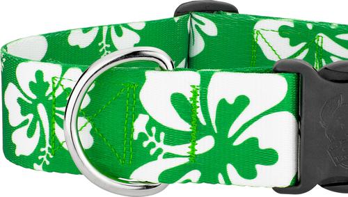Show full view: Country Brook Design Deluxe Hawaiian Dog Collar, Kelly Green, Large slide 7 of 8