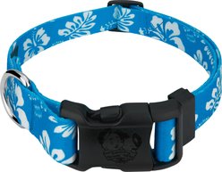 Country Brook Design Deluxe Hawaiian Dog Collar, Blue, XXX-Small