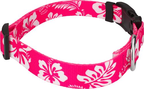 Show full view: Country Brook Design Deluxe Hawaiian Dog Collar, Pink, Small slide 7 of 9