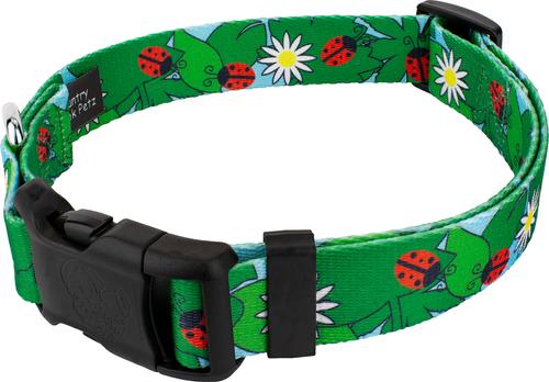 Show full view: Country Brook Design Deluxe Ladybug Picnic Dog Collar, Small slide 4 of 7