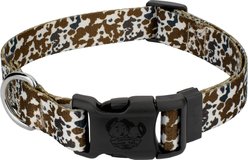 Country Brook Design Deluxe Cow Print Dog Collar, Large