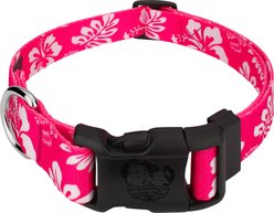 Country Brook Design Deluxe Hawaiian Dog Collar, Pink, Small