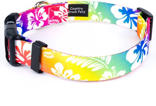 Show full view: Country Brook Design Deluxe Hawaiian Rainbow Dog Collar, Giant slide 3 of 6