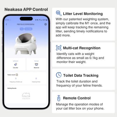 Show full view: Neakasa M1 Lite Open-Top Self Cleaning Cat Litter Box slide 8 of 10