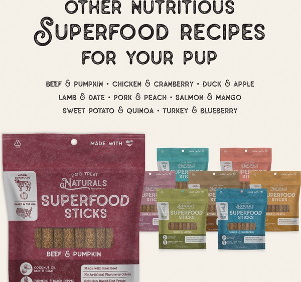 Dog Treat Naturals Salmon & Mango Superfood Sticks Dog Treats, 24-oz bag