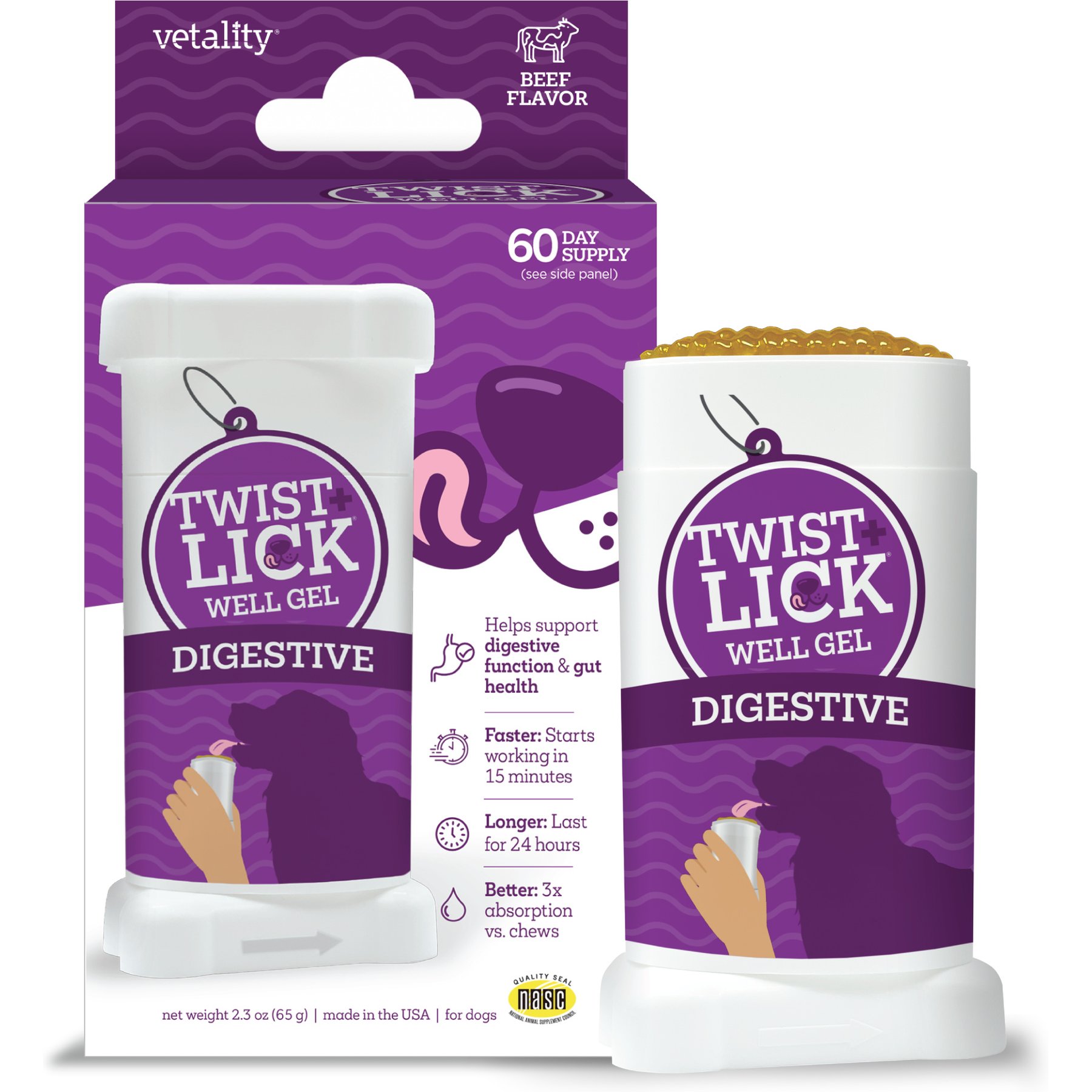 Vetality Twist & Lick Digestive Health Supplement, 2.3-fl oz