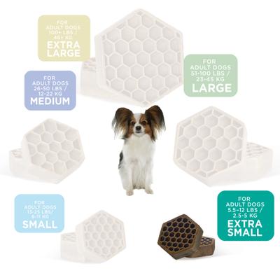 Show full view: Yummy Combs Fish & Egg X-Small Dental Dog Treats, 12-oz bag, 48 count slide 7 of 9