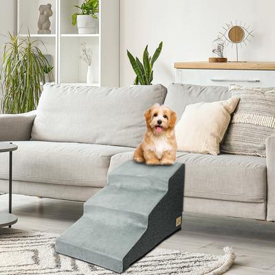 Show full view: BingoPaw High-Density Sponge Foam Dog Steps, Grey, 3 Step slide 7 of 10