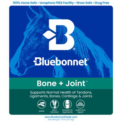 Show full view: Bluebonnet Feeds Bone & Joint Support Pellets Horse Supplement, 7-lb tub slide 2 of 5