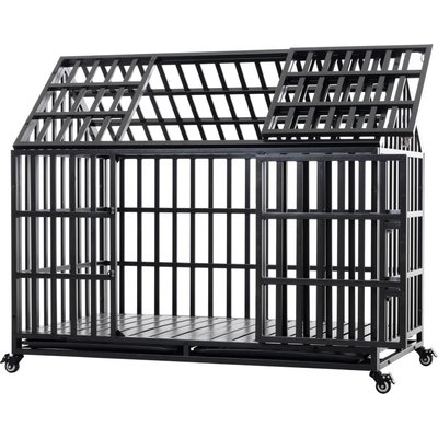 Cesicia Cesicia Heavy Duty Dog Crate with Lockable Wheels