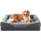 Show in main carousel: Invenho Waterproof Orthopedic Couch Dog Bed with Washable Removable Cover, Grey, 42 x 32 x 6.5-in slide 1 of 10