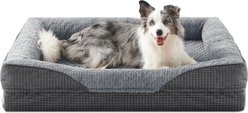 Invenho Waterproof Orthopedic Couch Dog Bed with Washable Removable Cover, Grey, 35 x 25 x 6.5-in slide 1 of 8