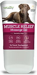 Vetality Muscle Massage Dog Pain Reliever Gel, 3-fl oz bottle