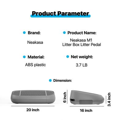 Show full view: Neakasa M1 Open Top Cat Litter Box Ramp Accessory, Grey slide 5 of 8
