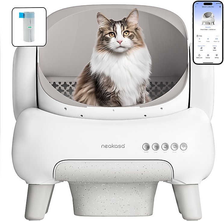 DVPETS Open-Top Automatic Self-Cleaning Cat Litter Box, 20.1-in